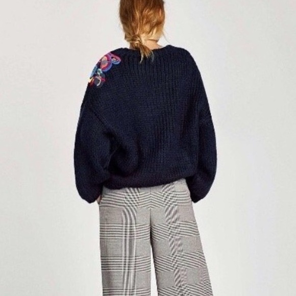 Zara Floral Embroidered Sweater - Picture 5 of 5